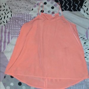 Cute spaghetti strap loose T-shirt